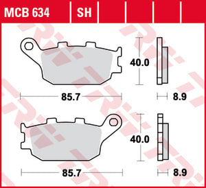 PASTIGLIE DEI FRENI HONDA CBF 100 F SC64