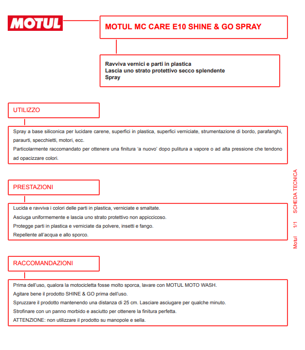 Motul Shine & Go Spray