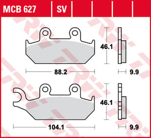 PASTIGLIE DEI FRENI YAMAHA XT, XTZ 600/660 1990-2003